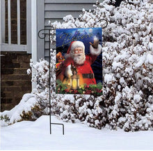 Load image into Gallery viewer, Christmas Spirit Believe Garden Flag Santa Lantern 12.5&quot; x 18&quot; Briarwood Lane