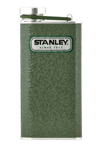 SKU:8250433 Stanley Classic 8 oz Green/Silver Plastic/Stainless Steel Flask