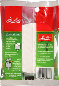 Melitta 628354 Disc Coffee Filters, Paper White, 3.5", 100-Pack