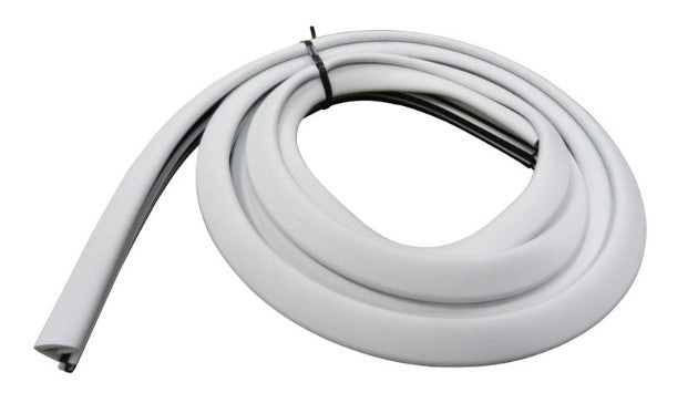 SKU:5666664 M-D White Rubber Weatherstrip For Doors 7 ft. L X 3/4 in.