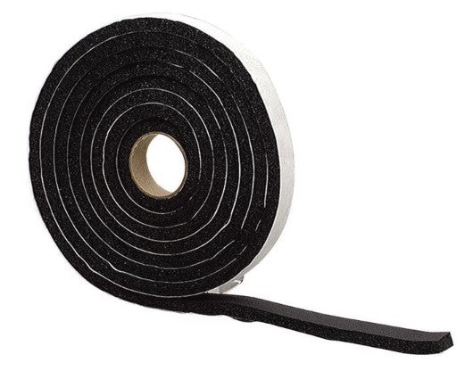 SKU:5666797 M-D Black Rubber Weather Stripping Tape For Auto and Marine 10 ft. L X 1/4 in.